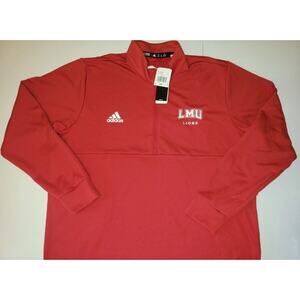 Adidas Loyola Marymount LMU Lions Mens 2XL Pullover 1/4 Zip w/ Added Lion Patch!